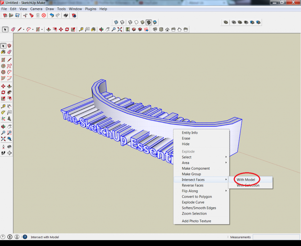 sketchup extrude curve